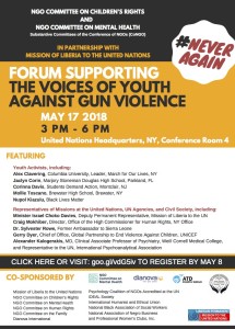 THE VOICES OF YOUTH AGAINST GUN VIOLENCE - MAy 17